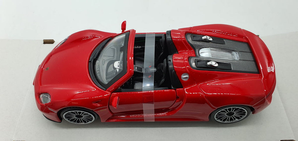 Bburago Porsche 918 Spyder Rood 2015 - Schaal 1:24