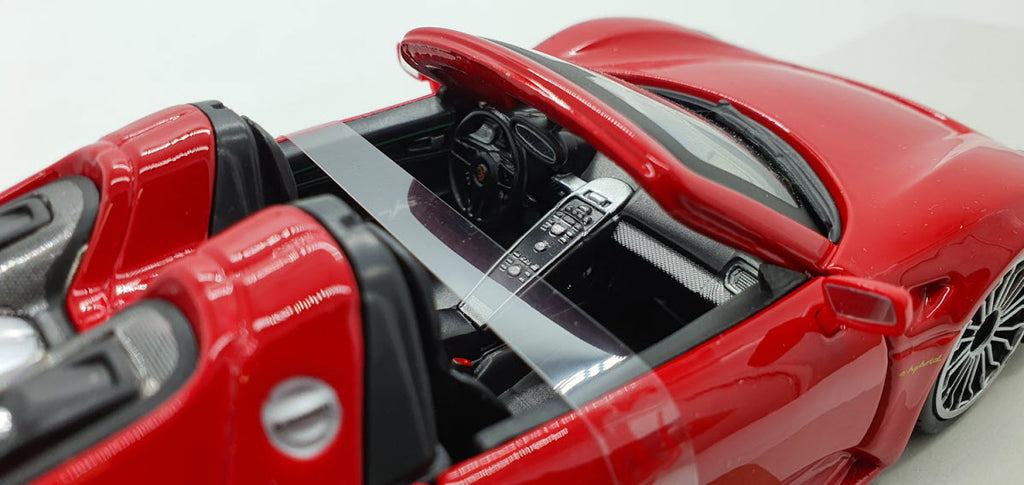 Bburago Porsche 918 Spyder Rood 2015 - Schaal 1:24