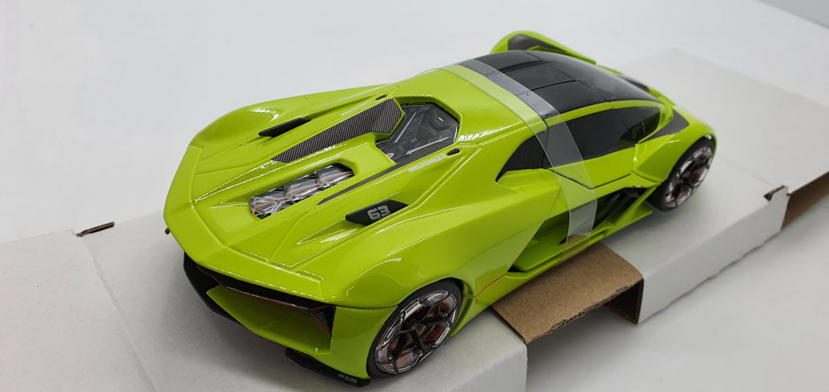 Bburago Lamborghini Terzo Millennio Lime Green 2019 - Schaal 1:24