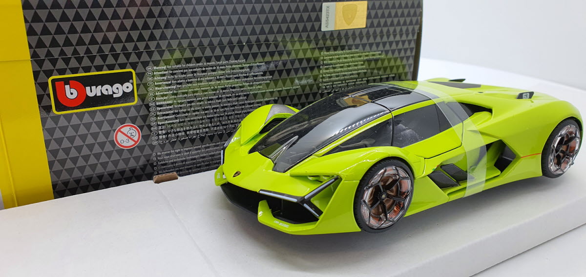 Bburago Lamborghini Terzo Millennio Lime Green 2019 - Schaal 1:24