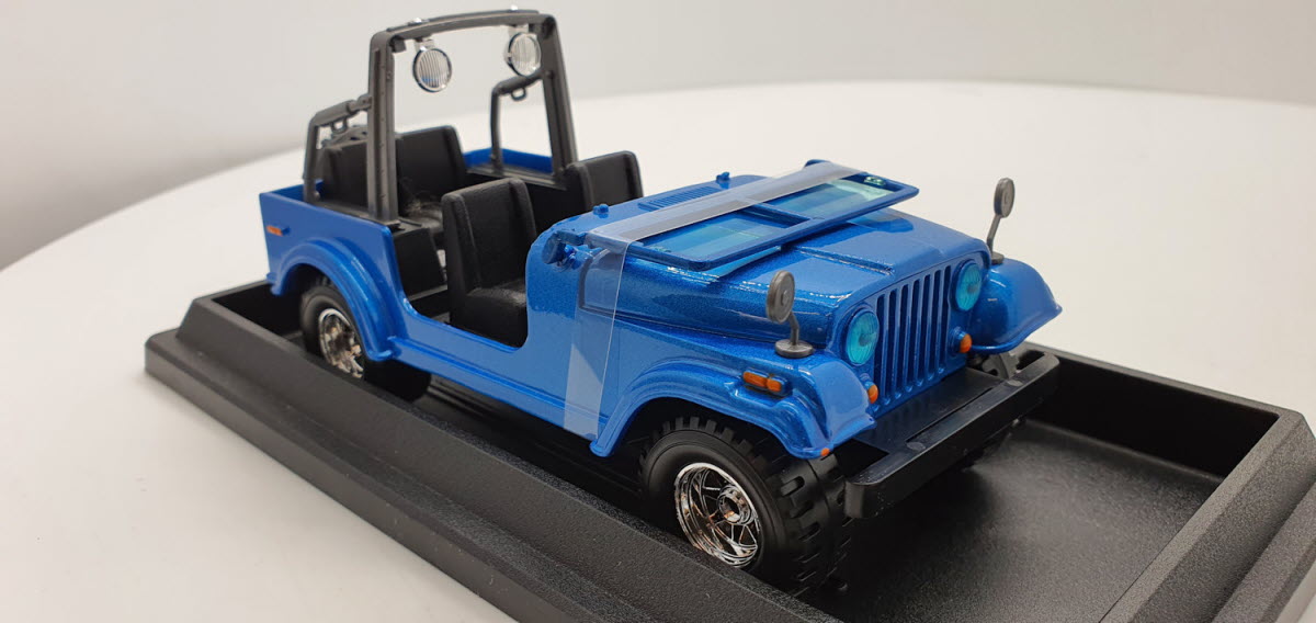 Bburago Jeep Wrangler Blauw - Schaal 1:24