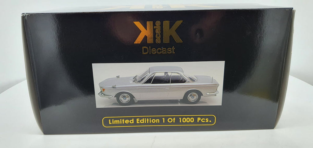 BMW 2000 CS zilvergrijs – KK Scale 1:18