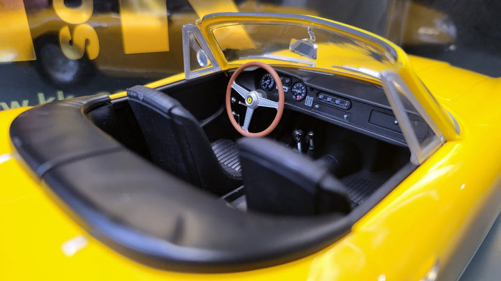 KK-Scale: Ferrari 275 GTB/4 Nart Spyder Geel (1967) - Schaal 1:18