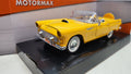 MotorMax Ford Thunderbird Donkergeel 1956 - Schaal 1:24