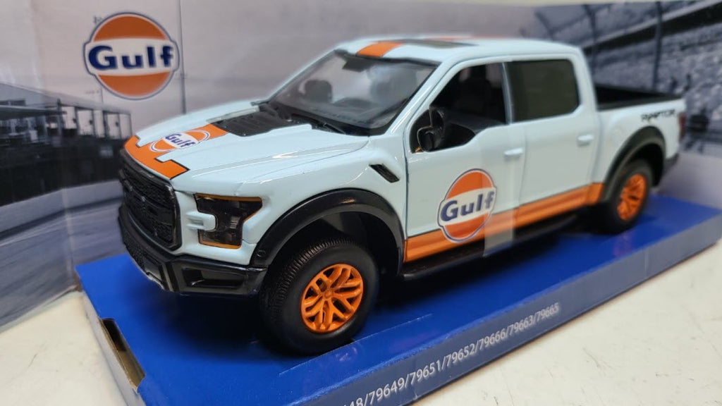 MotorMax Ford F-150 Raptor Gulf Edition 2017 - Schaal 1:24