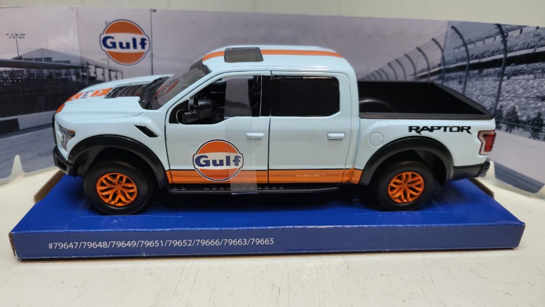 MotorMax Ford F-150 Raptor Gulf Edition 2017 - Schaal 1:24