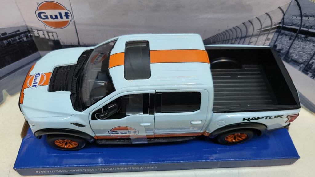 MotorMax Ford F-150 Raptor Gulf Edition 2017 - Schaal 1:24
