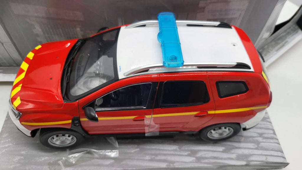Dacia Duster MK2 Brandweer Rood 2021 - Solido 1:18
