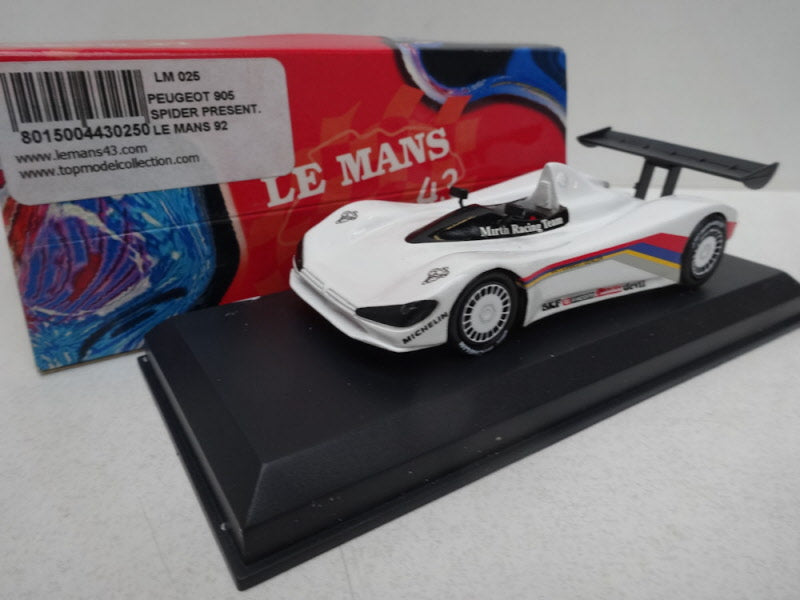Peugeot 905 Spider Le Mans 1992 – Le Mans Scale Models 1:43