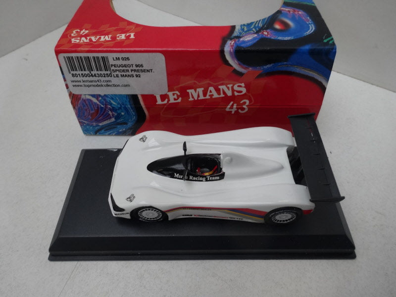 Peugeot 905 Spider Le Mans 1992 – Le Mans Scale Models 1:43