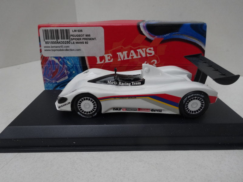 Peugeot 905 Spider Le Mans 1992 – Le Mans Scale Models 1:43