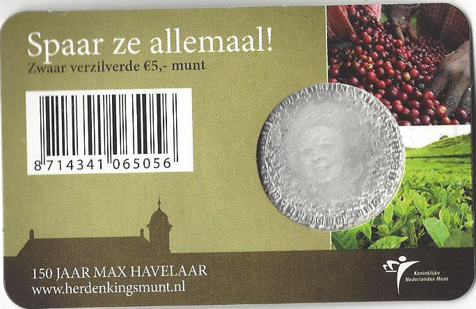 2010 - Nederland 5 Euro Coincard - Max Havelaar - UNC