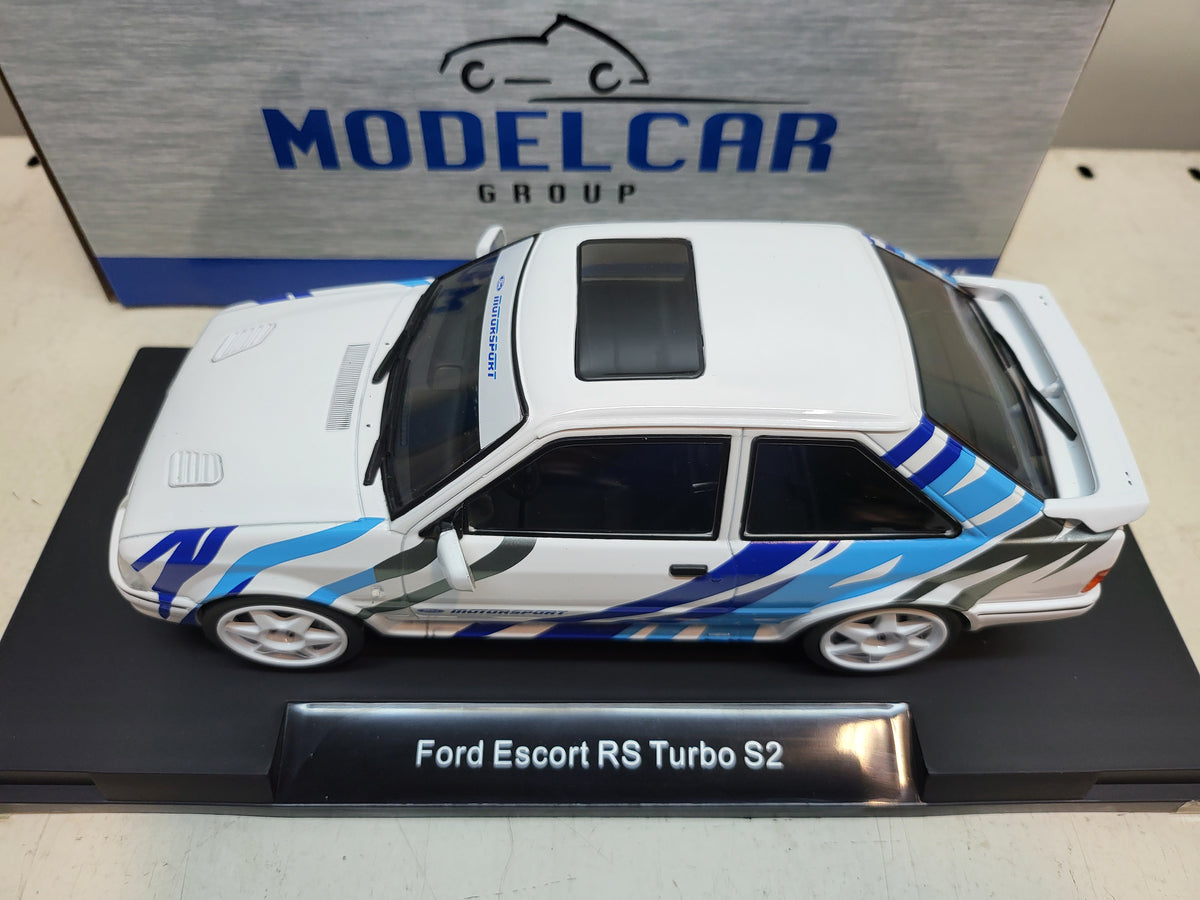 MCG - Ford Escort MK IV RS Turbo S2 - Wit/Decoratie - 1990 - 1:18