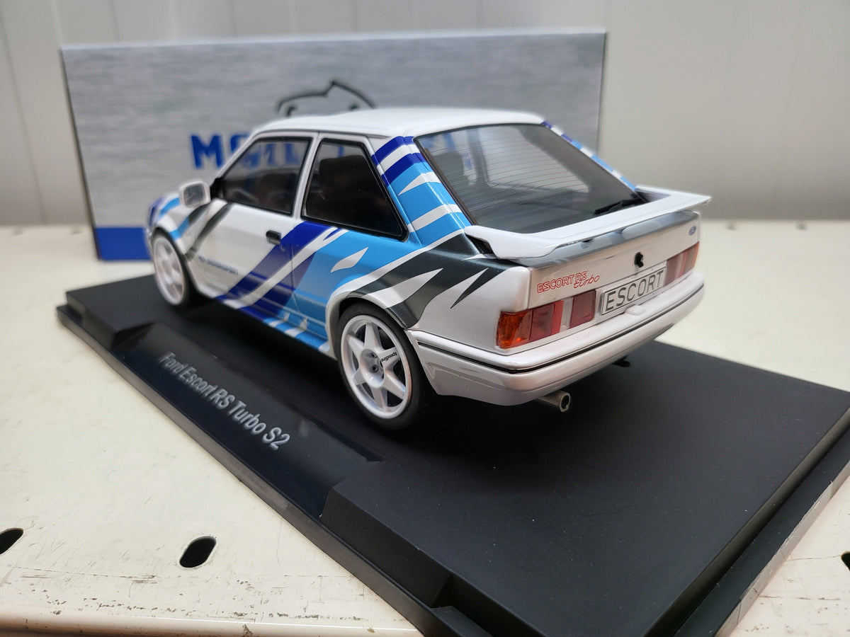 MCG - Ford Escort MK IV RS Turbo S2 - Wit/Decoratie - 1990 - 1:18
