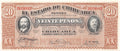 P-S537b.8 Mexico Estado de Chihuahua 20 Pesos 1915 Unc
