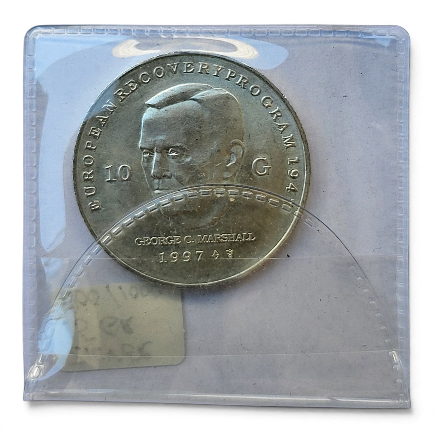 1997 - Nederland 10 Gulden - George Catlett Marshall - Zilver - UNC