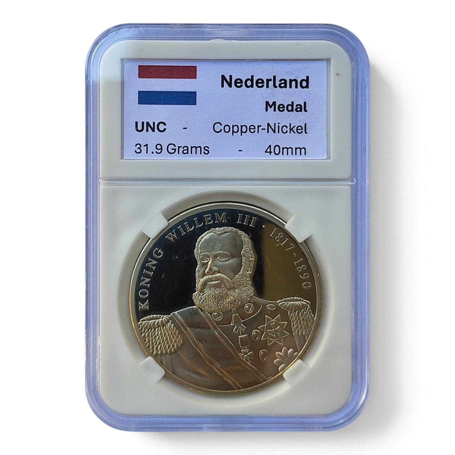 Nederland Herdenkingspenning - Koning Willem III (1817-1890) - UNC
