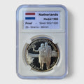 1988 - Nederland Zilveren Penning - Verloving Beatrix en Claus 1965 - Proof