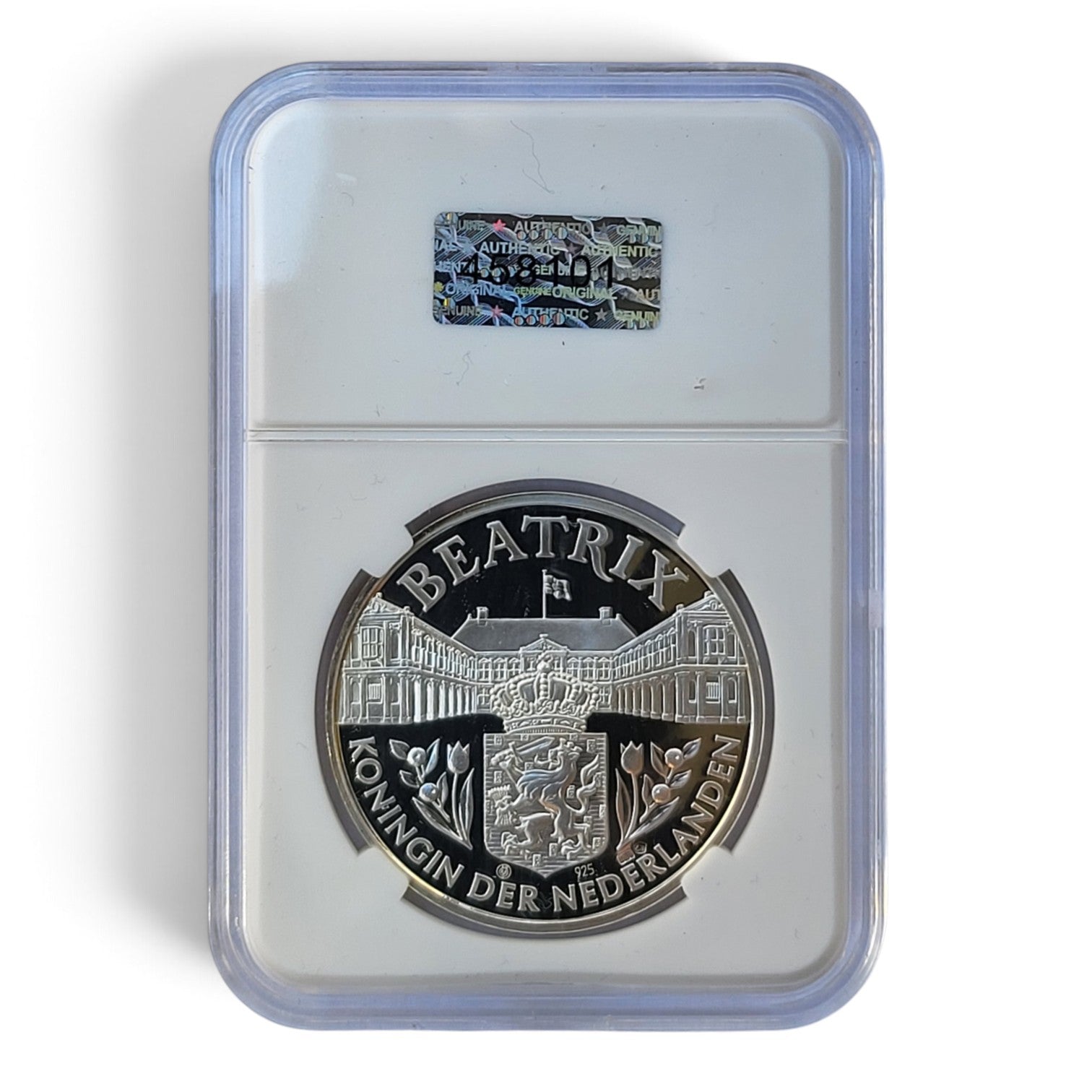 1988 - Nederland Zilveren Penning - Verloving Beatrix en Claus 1965 - Proof