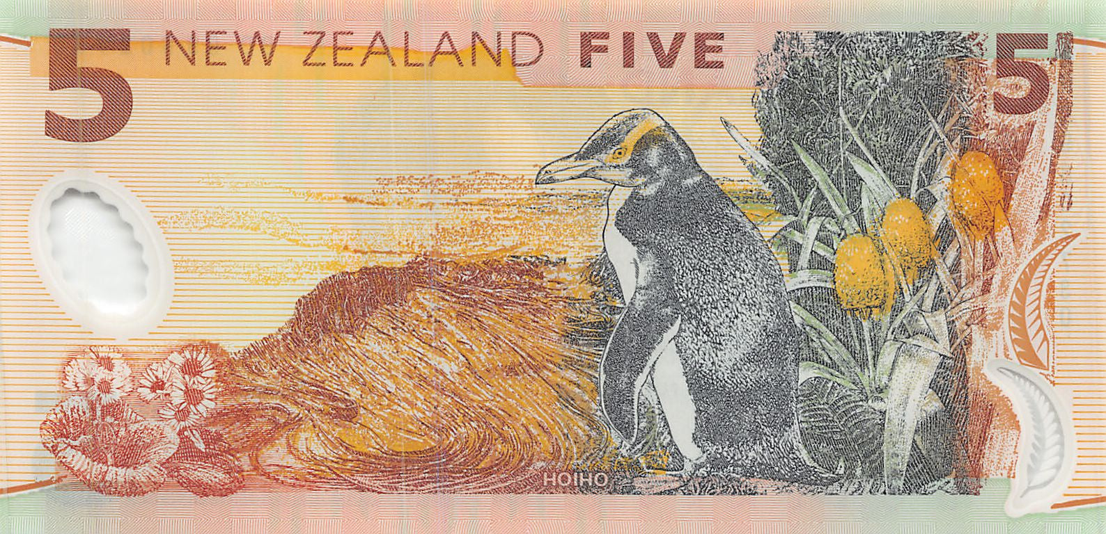 P-185a New Zealand 5 Dollars 1999 Unc