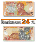 P-185a New Zealand 5 Dollars 1999 Unc
