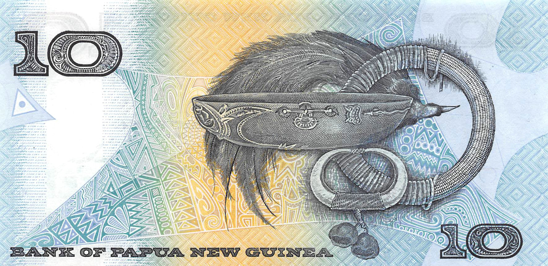 P-009a Papua New Guinea 10 Kina 1988 Unc