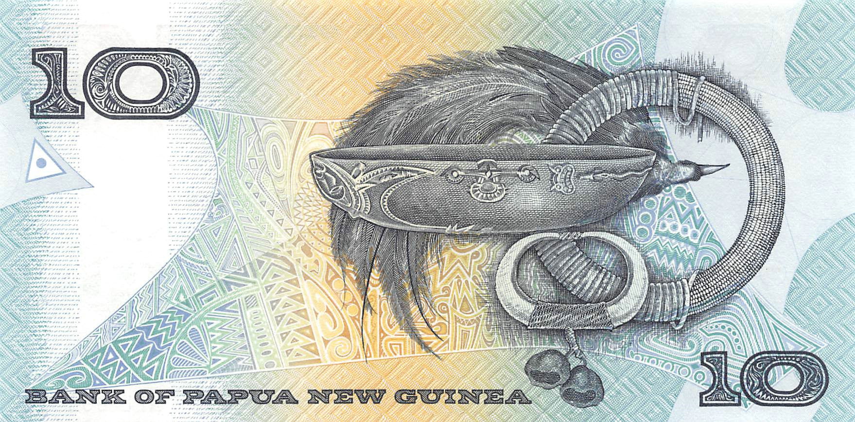 P-009d Papua New Guinea 10 Kina 1997 Unc
