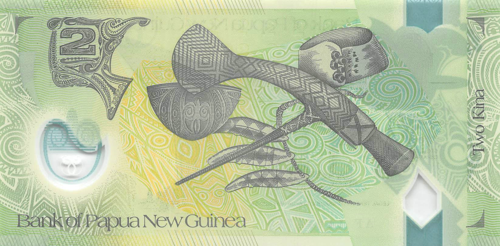 P-028d Papua New Guinea 2 Kina 2014 Unc