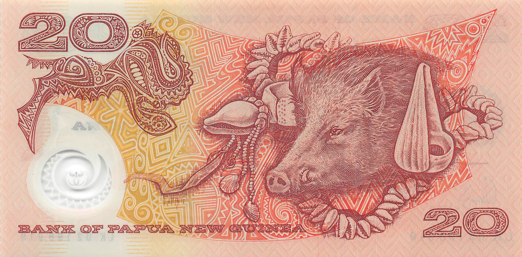 P-027 Papua New Guinea 20 Kina 2004 Unc
