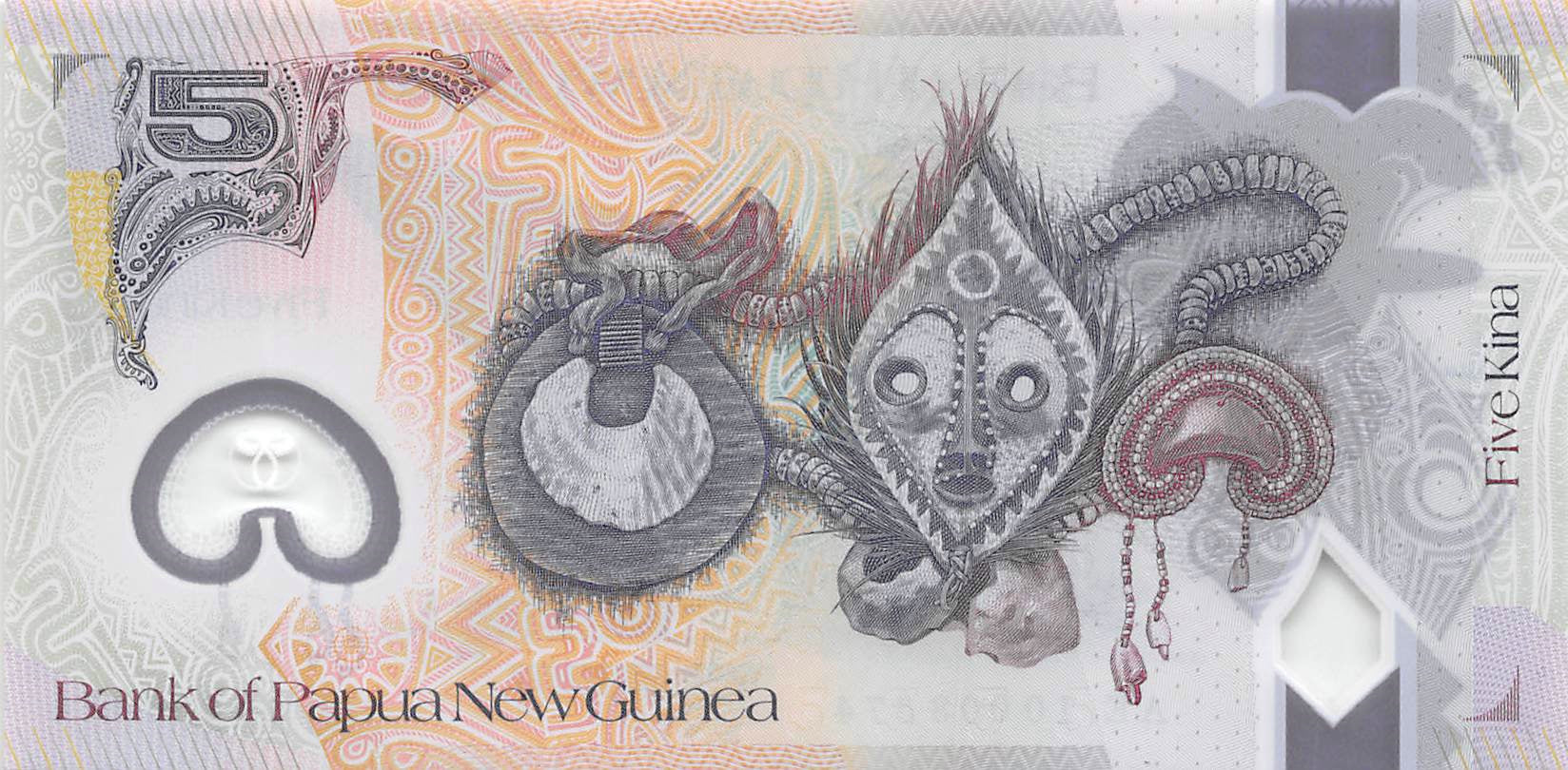 P-039 Papua New Guinea 5 Kina 2010 Unc