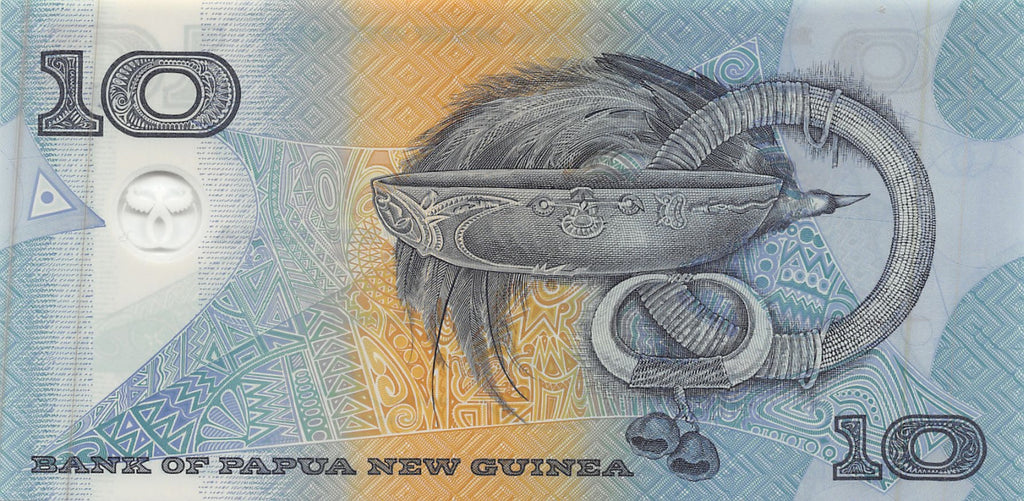 P-026b Papua New Guinea 10 Kina 2002 Unc