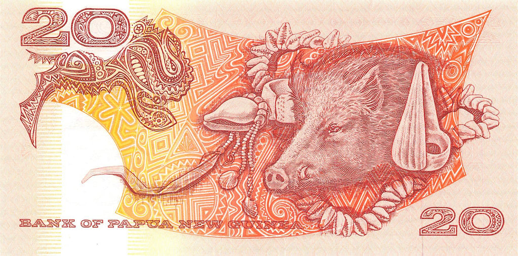 P-010a Papua New Guinea 20 Kina 1989 Unc