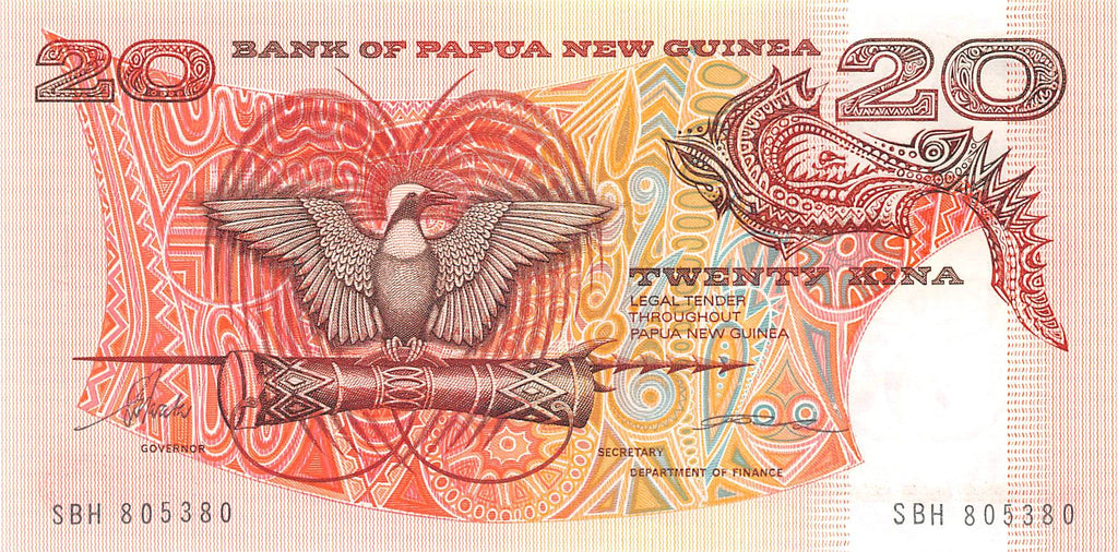 P-010b.1 Papua New Guinea 20 Kina 1995 Unc