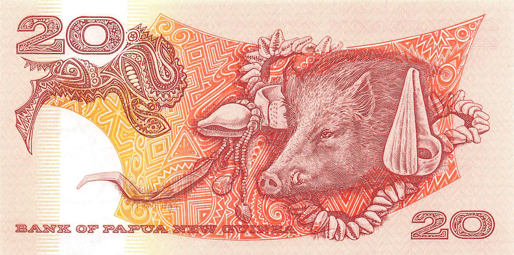 P-010b.1 Papua New Guinea 20 Kina 1995 Unc