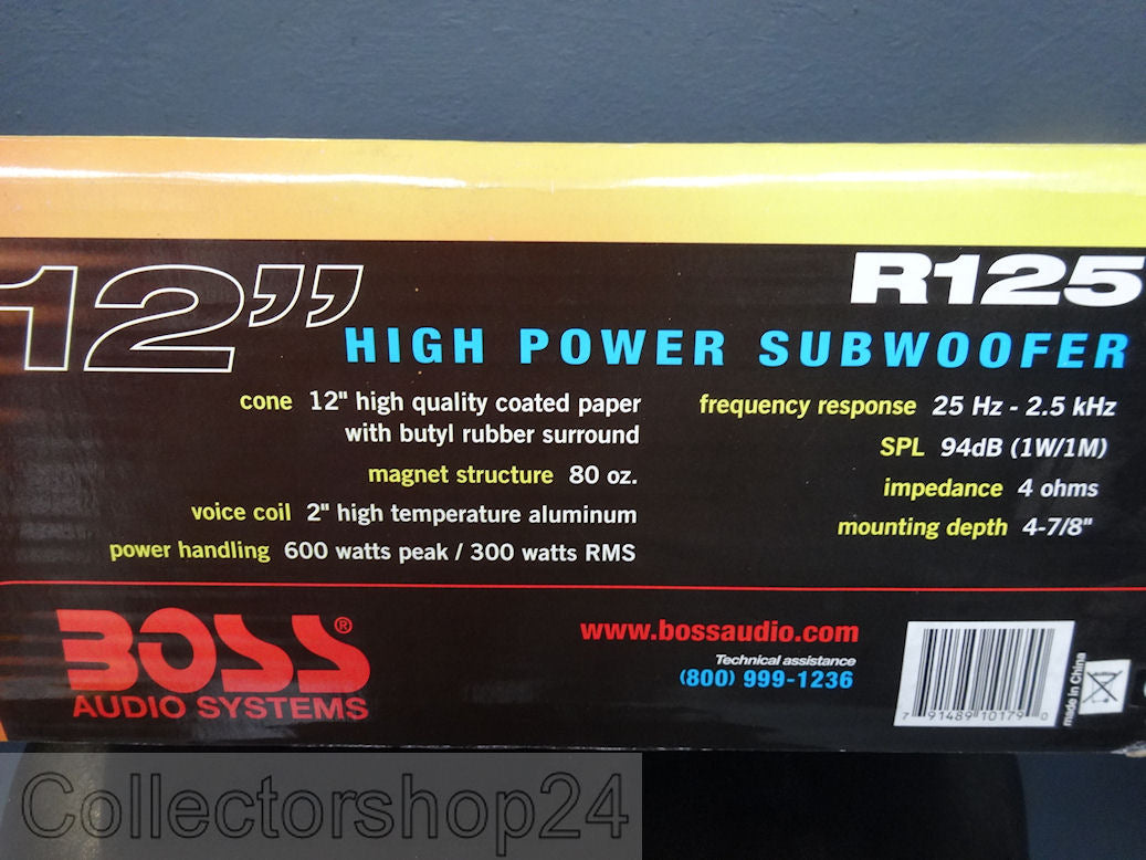 Boss Audio Systems Subwoofer 12Inch 600 Watts R125