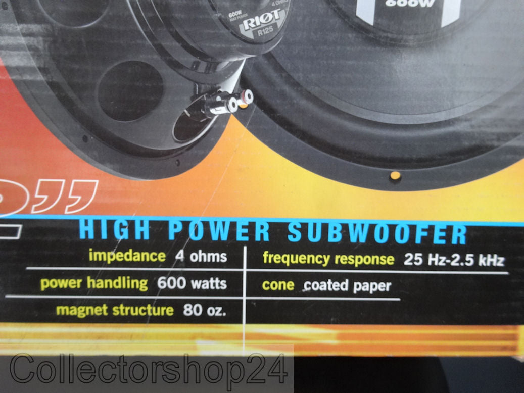 Boss Audio Systems Subwoofer 12Inch 600 Watts R125