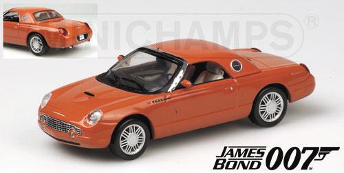 Minichamps Ford Thunderbird Lichtblauw 2003 - Schaal 1:43 James Bond 007