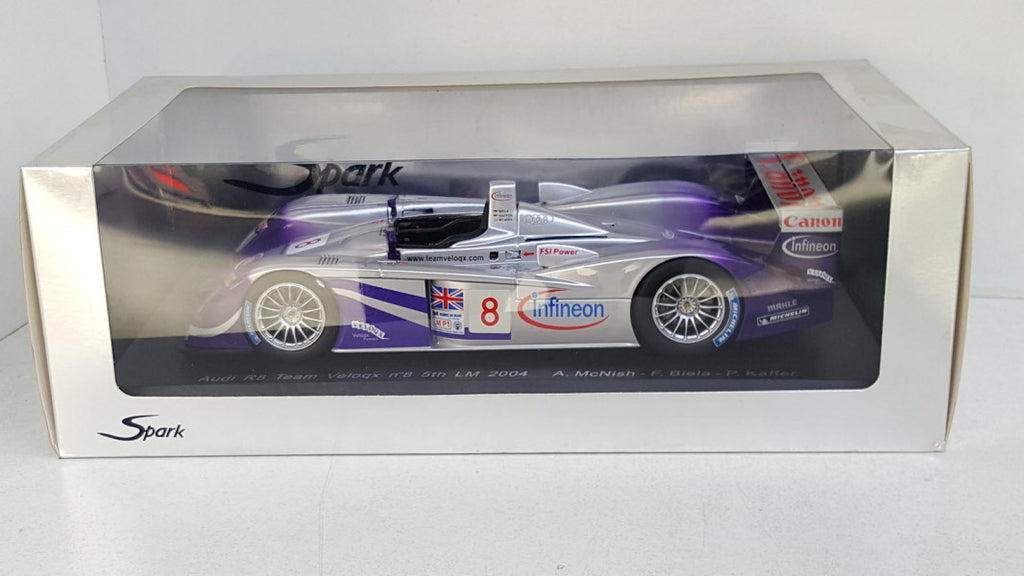 Audi R8 Team Veloqx LeMans 2004 Spark 1:18