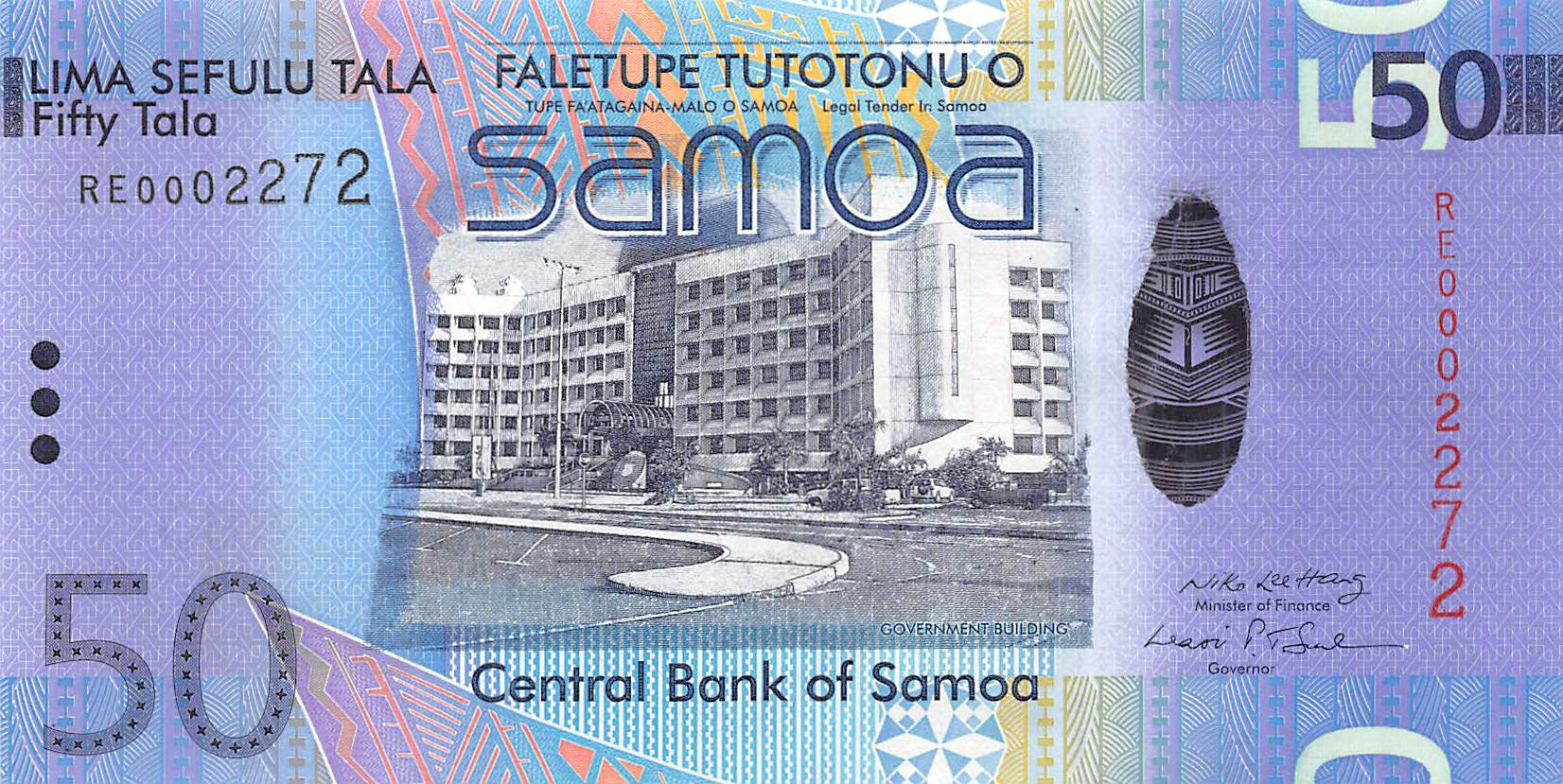 P-41a Samoa 50 Tala 2008 Unc