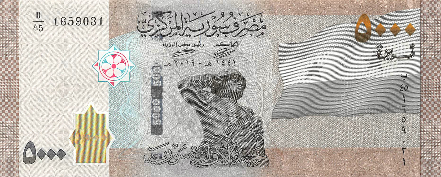 P-118b Syrië 5000 Pounds 2021 Unc
