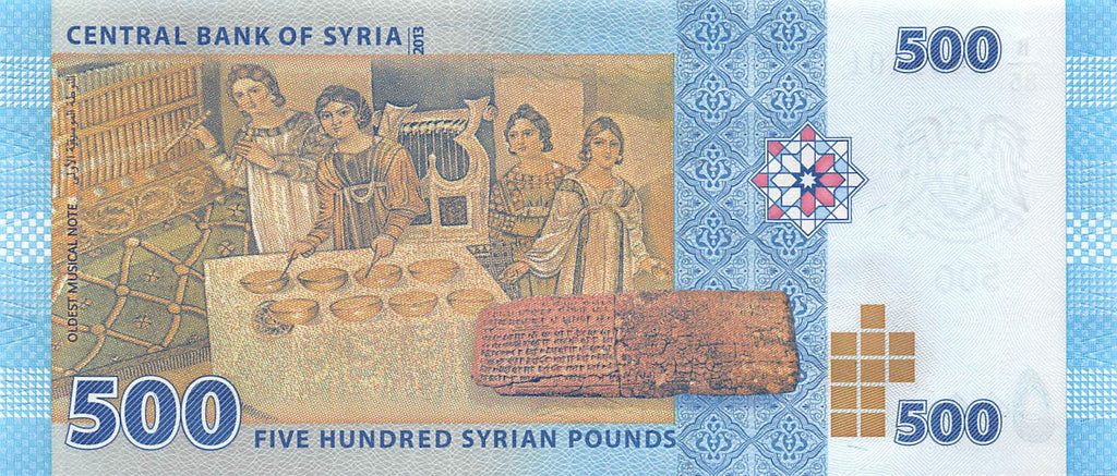 P-115a Syrië 500 Pounds 2013 Unc
