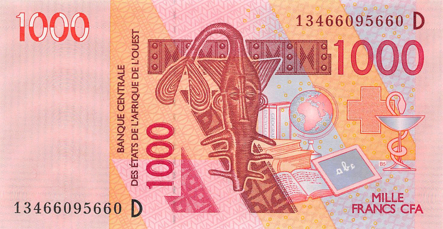 P-415 Dj W.A.S (D) Mali 1000 Francs 2013 Unc