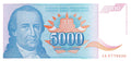 P-141a Yugoslavia 5000 Dinara 1994 Unc