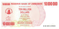 P-55b - Zimbabwe 10.000.000 Dollars 2008 Bearer Cheque Unc