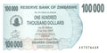 P-048b - Zimbabwe 100.000 Dollars 2006 Bearer Cheque Unc