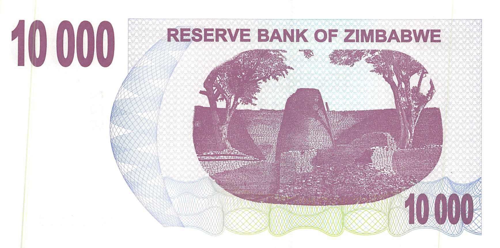 P-46b - Zimbabwe 10.000 Dollars 2006 Bearer Cheque AU