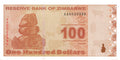P-97 - Zimbabwe 100 Dollars 2009 Unc
