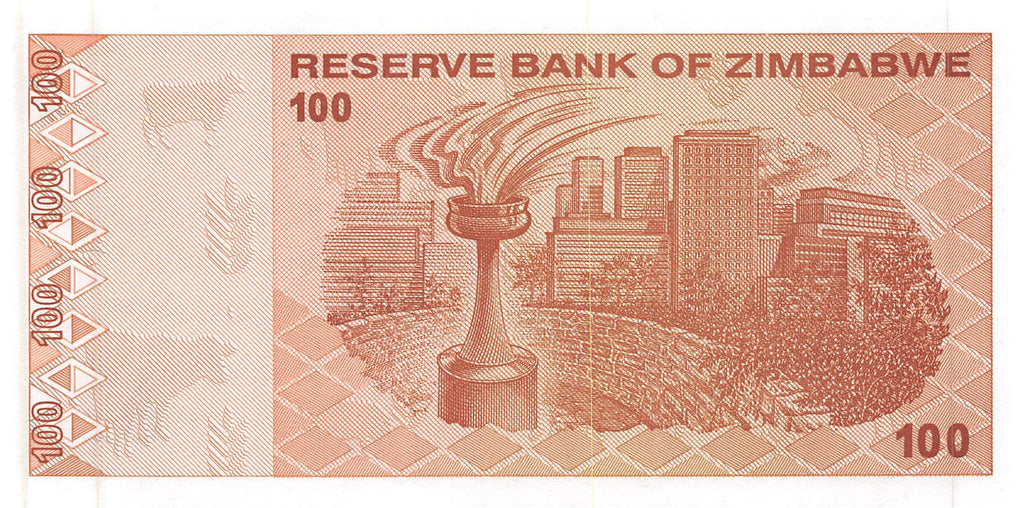 P-97 - Zimbabwe 100 Dollars 2009 Unc