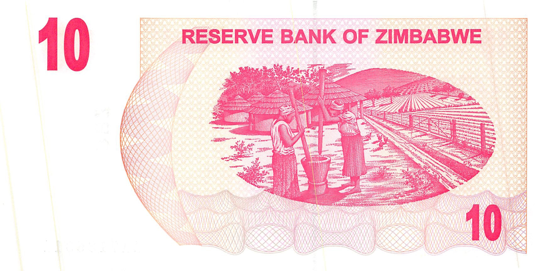 P-39 - Zimbabwe 10 Dollars 2006 Unc Bearer Cheque