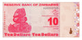 P-94 - Zimbabwe 10 Dollar 2009 Unc